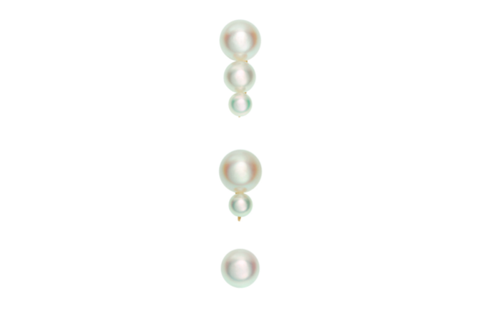 3 verschiedene Perlen-Ohrringe Sophie Bille Brahe