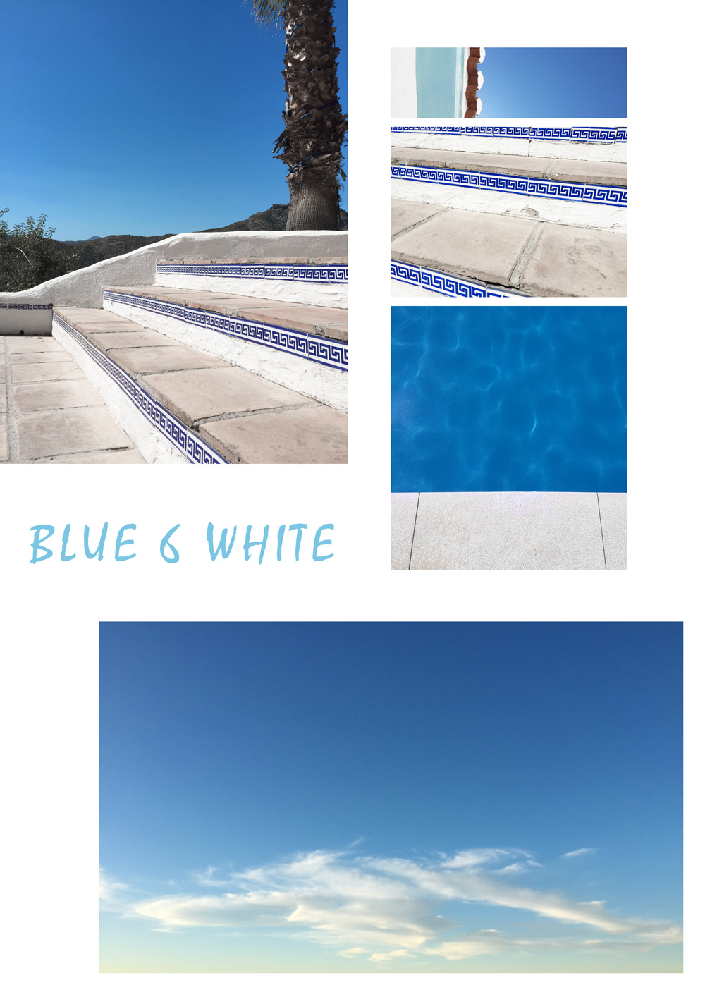 Die Farben blau und weiß in Andalusien